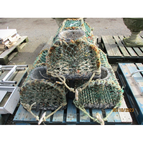 70 - Three parlour lobster pots