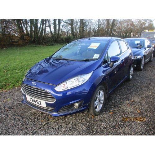 3 - A 2017 Ford Fiesta Eco Boost Zetec 1.0 five door hatchback J21492 (petrol/manual), odometer reading ... 