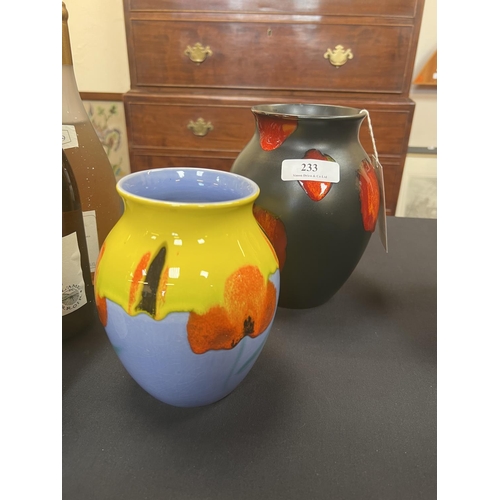 233 - Two Poole Pottery vases