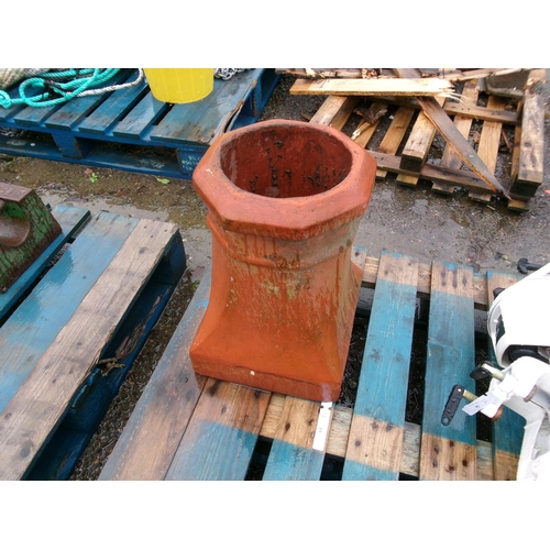 65 - A terracotta chimney pot