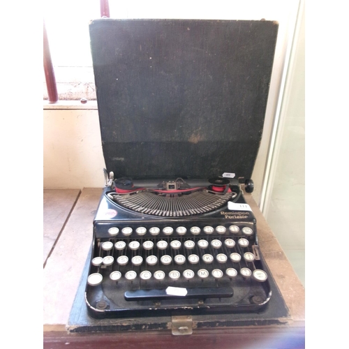 111 - A vintage Remington portable typewriter