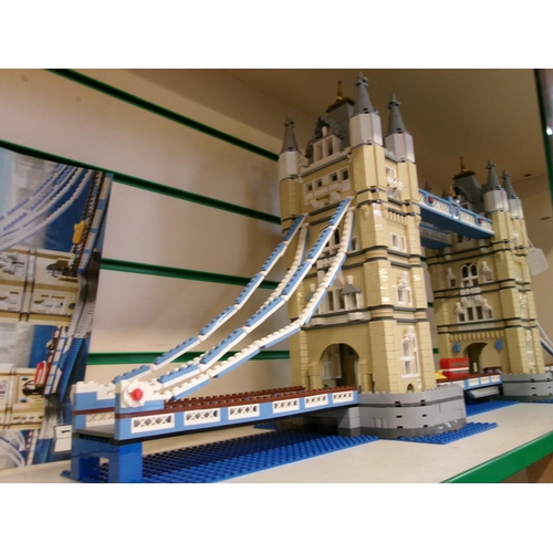 155 - A large Lego model of Tower Bridge no. 10214