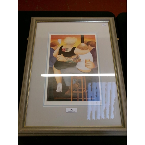 196 - Beryl Cook, a signed limited edition print 