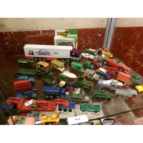 364 - A collection of mid century diecast model vehicles