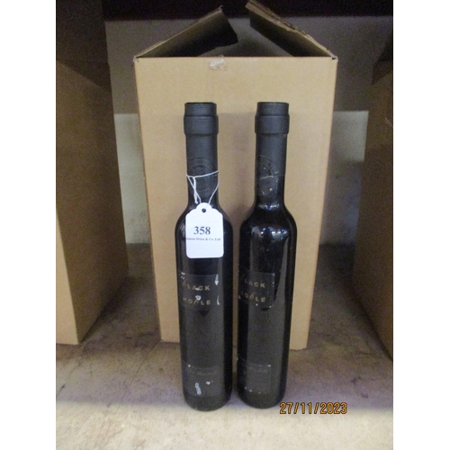 358 - Twelve half bottles of Black Noble Riverina South Australian wine