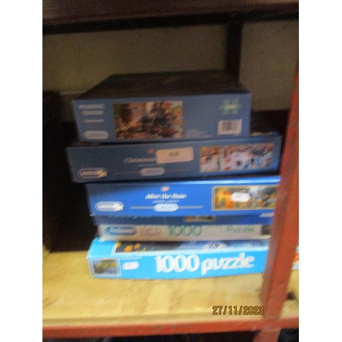 418 - Several jigsaw puzzles