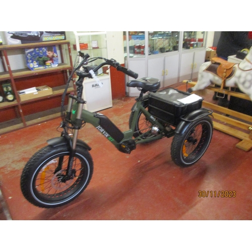 228 - A Jorvik MT JMT7-2 half suspension E-Tricycle and accessories