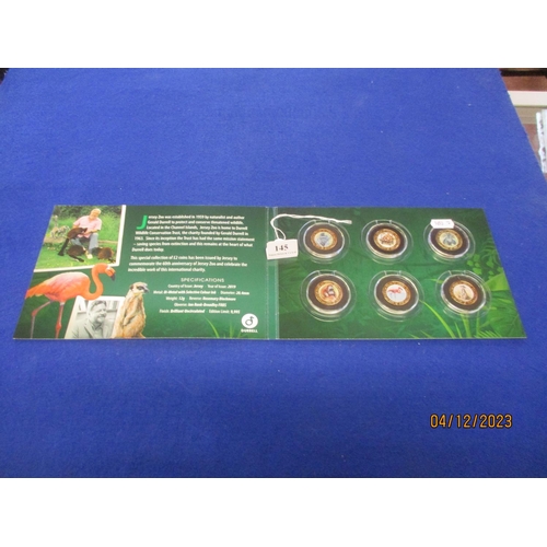 145 - A Jersey Zoo 60th Anniversary coin collection