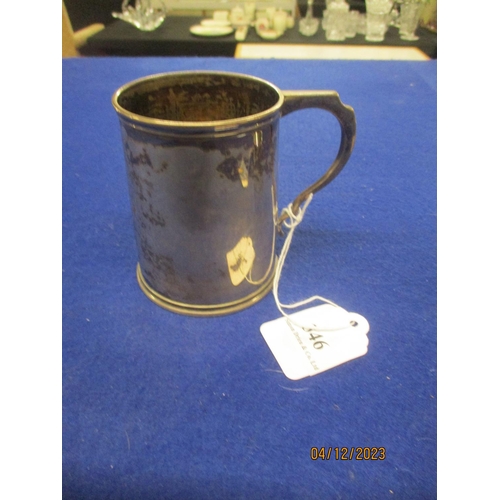 346 - A silver tankard