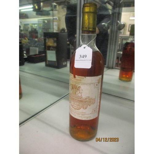 349 - A bottle of 1976 Chateau Filnoh Sauterne