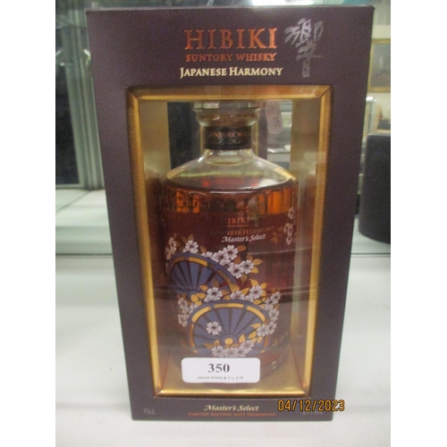 350 - A limited edition presentation bottle of Hibiki Sutory Whisky, Japanese Harmony Masters Select