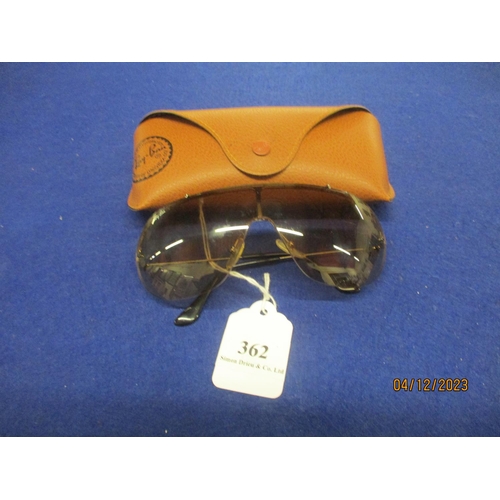 362 - A pair of Ray-Ban sunglasses and case