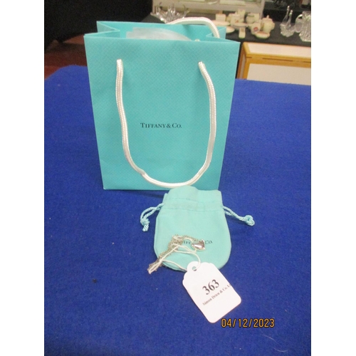 363 - A Tiffany & Co. heart shaped pendant and chain