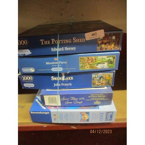 402 - Five 1000 jigsaw puzzles