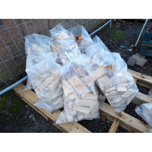 19 - Ten bags of kindling wood