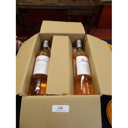 236 - A case (6 x 75ml) of 2018 Bulas Douro Doc Rose