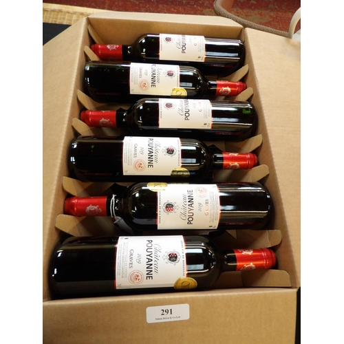 291 - A case (12 x 75cl) of 2019 Chateau Pouyanne Bordeaux