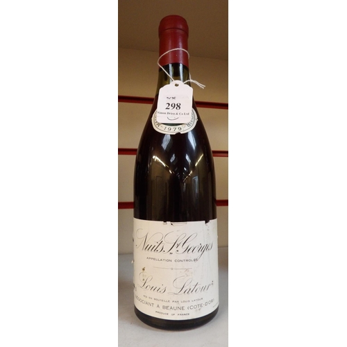 298 - A bottle of 1979 Louis Latour Nuits St. Georges