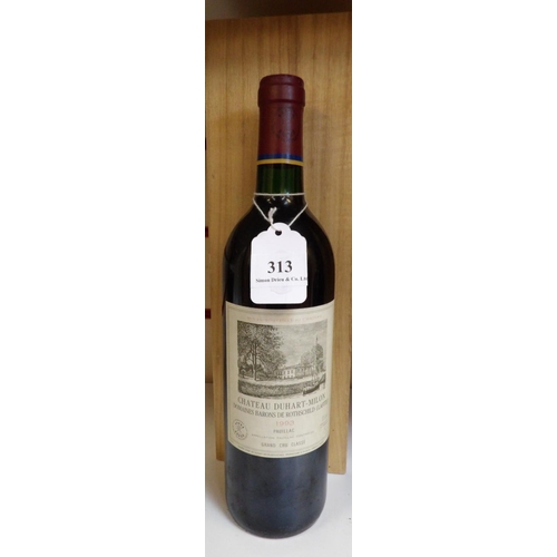 313 - A bottle of 1993 Chateau Duhart-Milon Domaines Barons de Rothschild (Lafitte) Pouillac