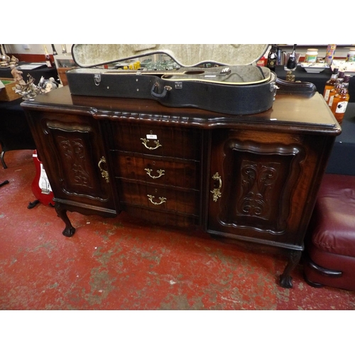 332 - A mahogany break front sideboard