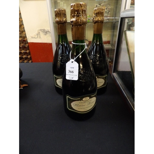 366 - Three bottles of 1992 Nomine-Renard Brut Champagne