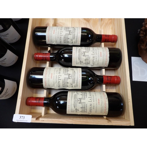 373 - Four bottles of 1988 Chateau La Lagune Haut-Medoc