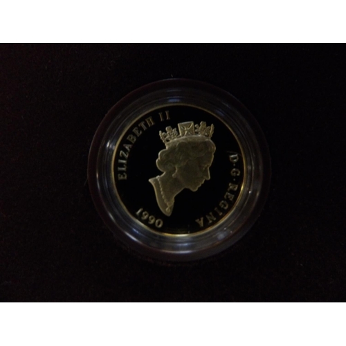 199 - A Royal Canadian Mint Canada $100 gold coin dated 1990 with certification