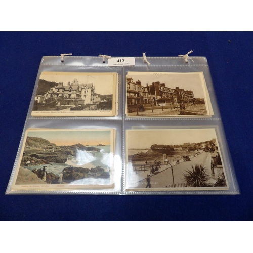 412 - Forty eight vintage postcards depicting views of Jersey