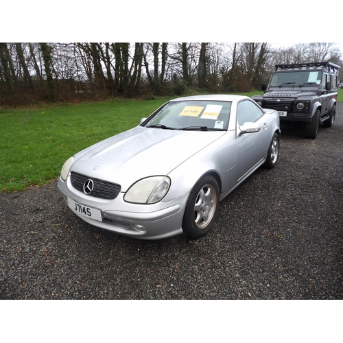 2 - J7145 - A four digit registration mark assigned to a 2001 Mercedes-Benz SLK230 Kompressor convertibl... 