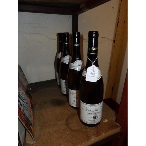 496 - Four bottles of Parallele 45 Cote de Rhones white wine