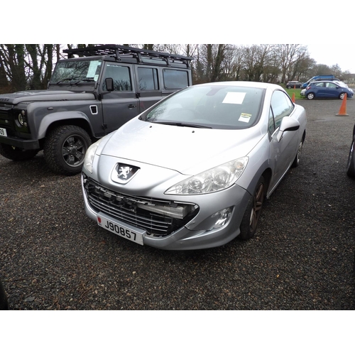 5 - A 2010 Peugeot 308 CC 1.6 VTi SE convertible J90857 (petrol/manual), odometer reading 36,860 miles