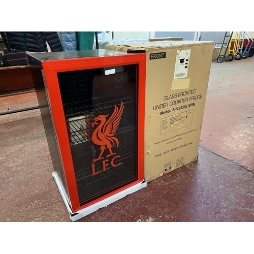 173 - A Swan under counter display refrigerator with Liverpool Football Club motif - new