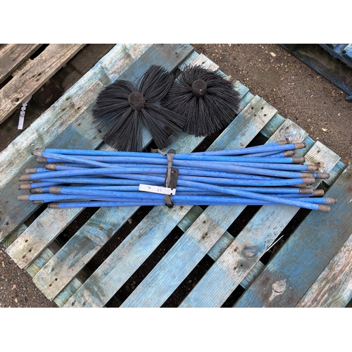 38 - A set of drain/chimney rods