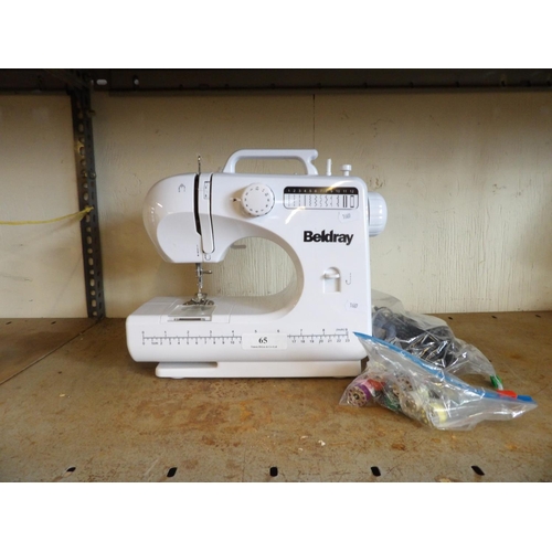 65 - A Beldray portable sewing machine