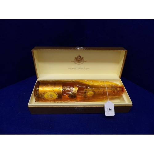 136 - A presentation bottle of Louis Roederer Cristal 2002 Vintage Champagne