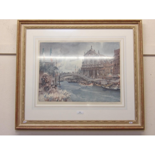 151 - Venetian scene by Sir William Russell Flint a limited edition print