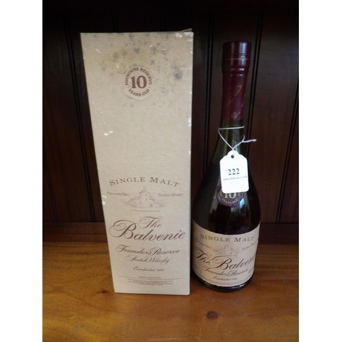 222 - A presentation bottle of The Balvenie Founders Reserve Single Malt Ten Years Old Scotch Whisky