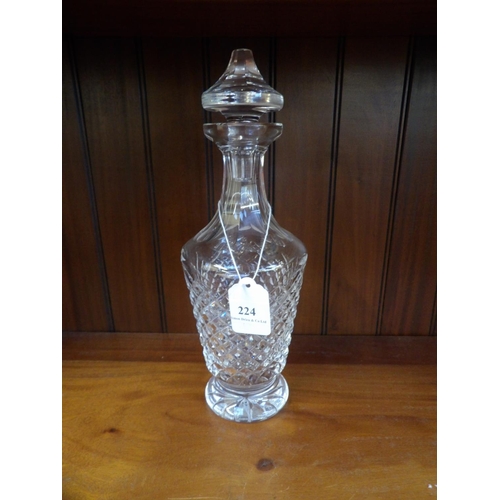 224 - A Waterford crystal decanter