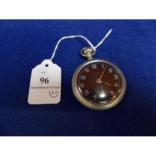 96 - An Elgin World War II pocket watch