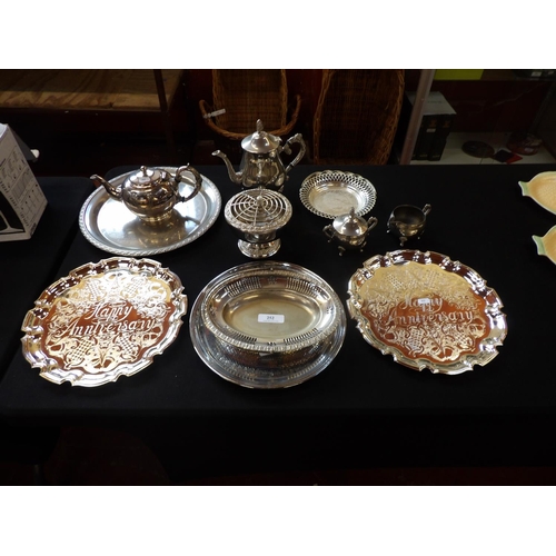 252 - An accumulation of silver plated ware