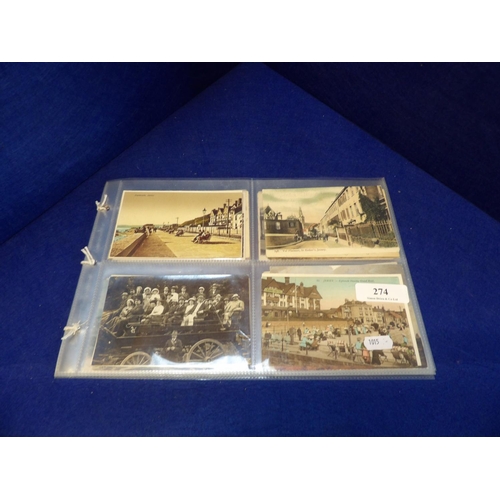 274 - A collection of vintage postcards pertaining to views of Jersey