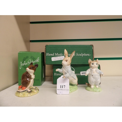 117 - Three Beswick Beatrix Potter models