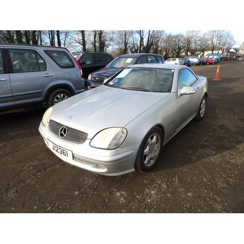 11 - A 2002 Mercedes-Benz SLK200 Kompressor 2.0 convertible J12361 (petrol/), odometer reading 85,313 mil... 