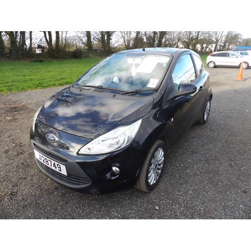 4 - A 2011 Ford KA Zetec 1.25 three door hatchback J128749 (petrol/manual), odometer reading 79,806 mile... 