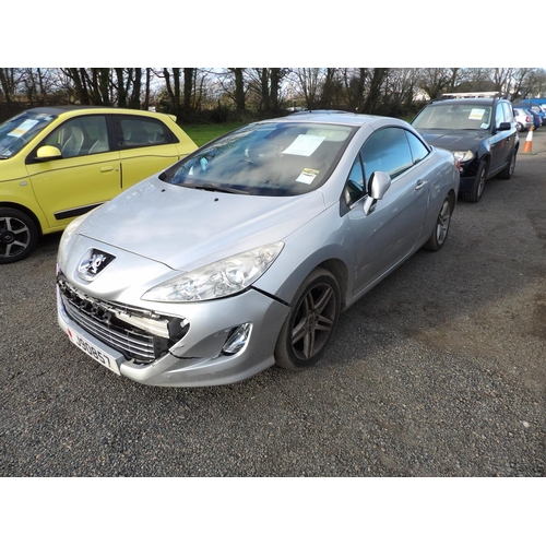 5 - A 2010 Peugeot 308 CC SE VTi 1.6 convertible J90857 (petrol/manual), odometer reading 37,057 miles