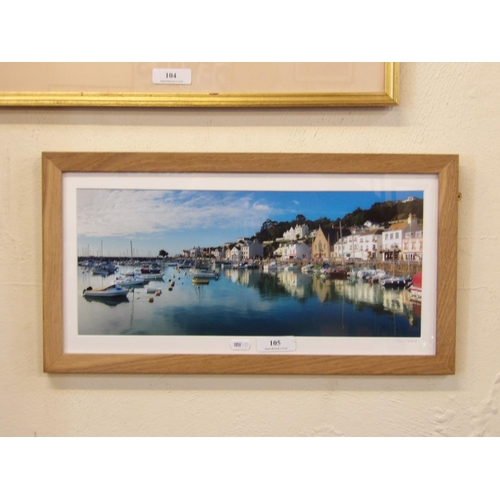 105 - A photo print of St. Aubin's Harbour and The Bulwarks