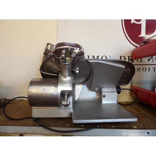 53 - A Mainca commercial meat slicer