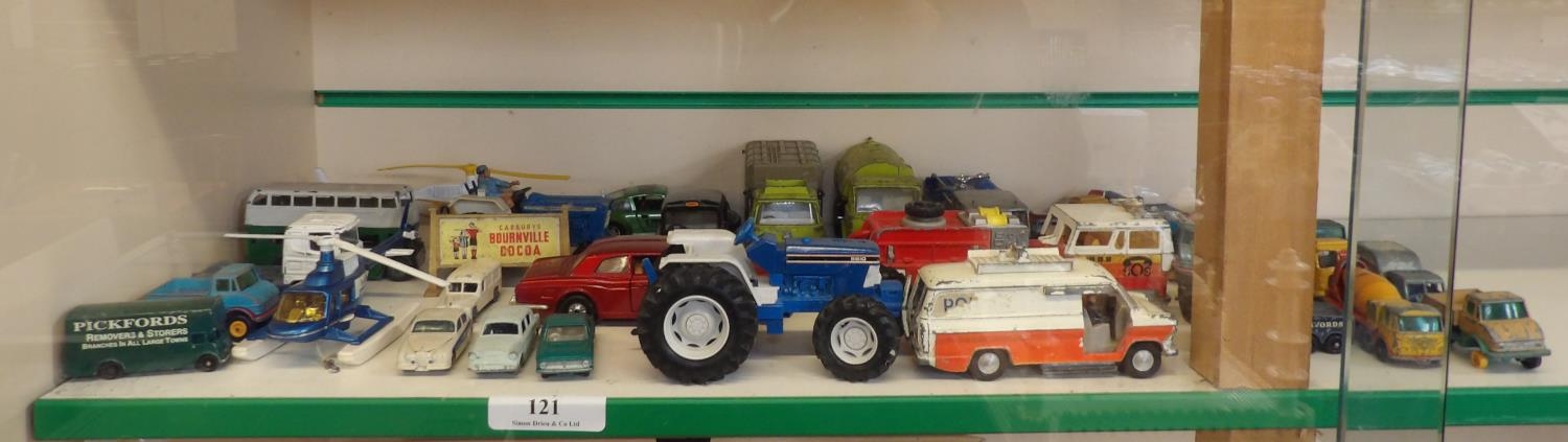 A collection of mid century diecast model vehicles