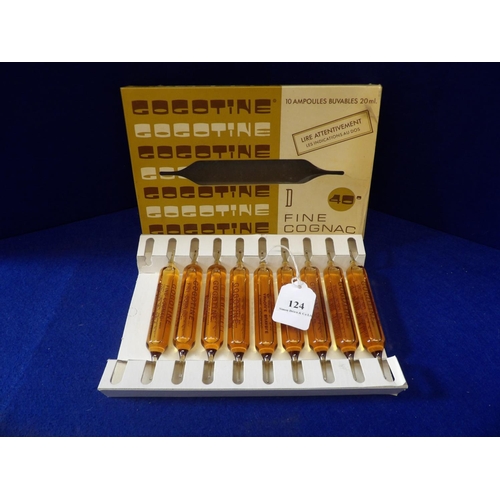 124 - Nine vials of Gogotine Fine Cognac in original packaging