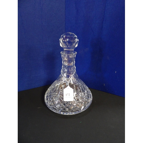 172 - A Stuart Crystal ship's decanter